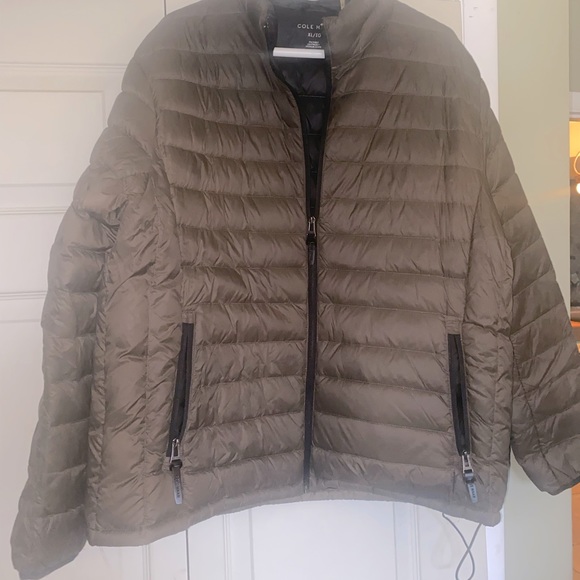 Brown Cole Haan Puffer Jacket Womens Xl 